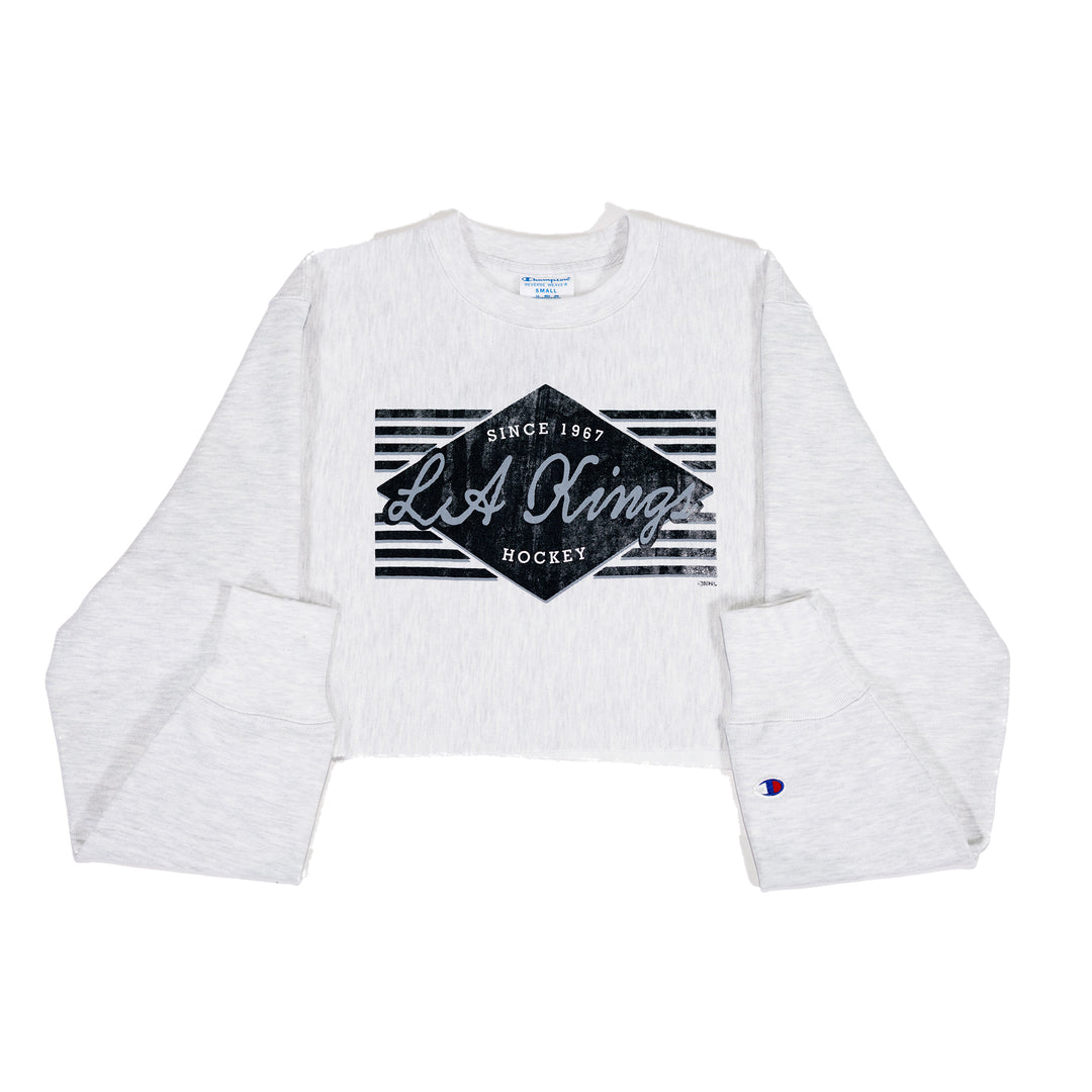 LA Kings WMNS Reversed Weave Cropped Crewneck