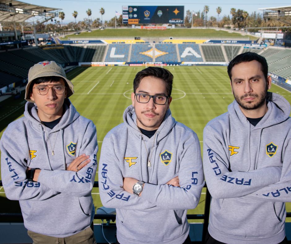 LA GALAXY 2023 FAZE CLAN GREY HOODIE