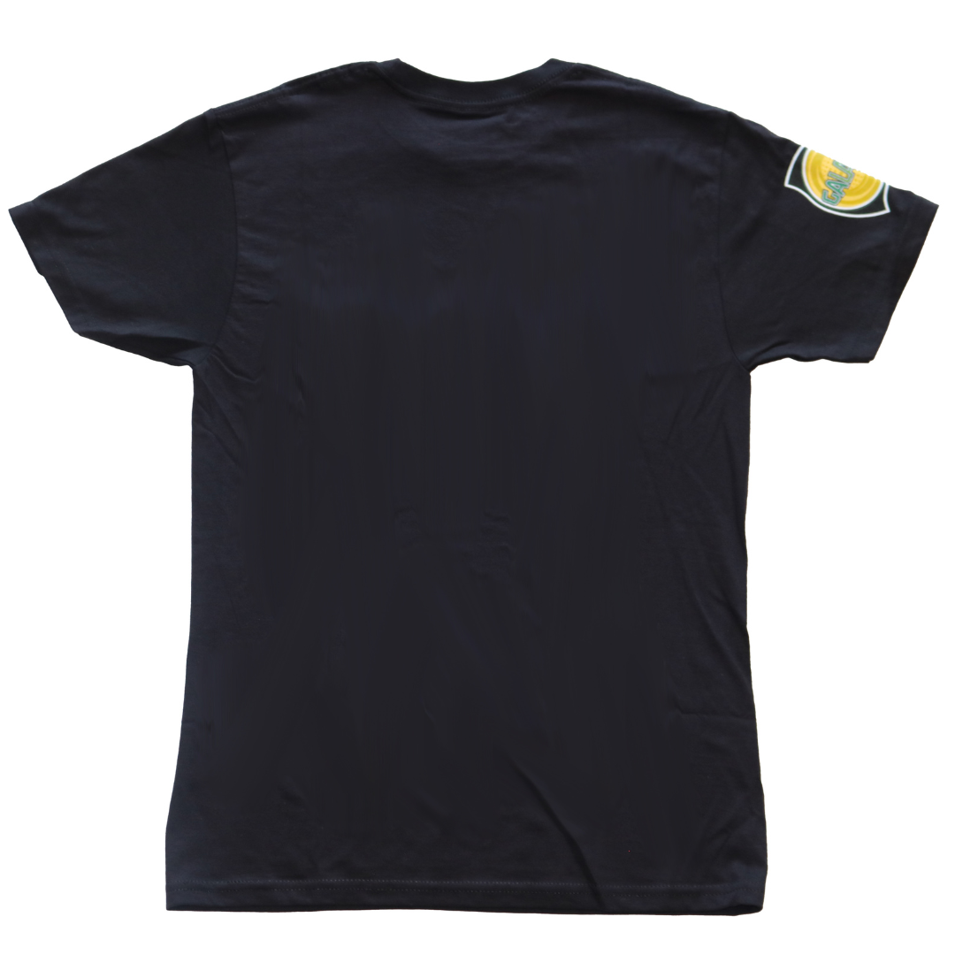 LA Galaxy 2023 Mitchell & Ness Rose Script Black T-Shirt