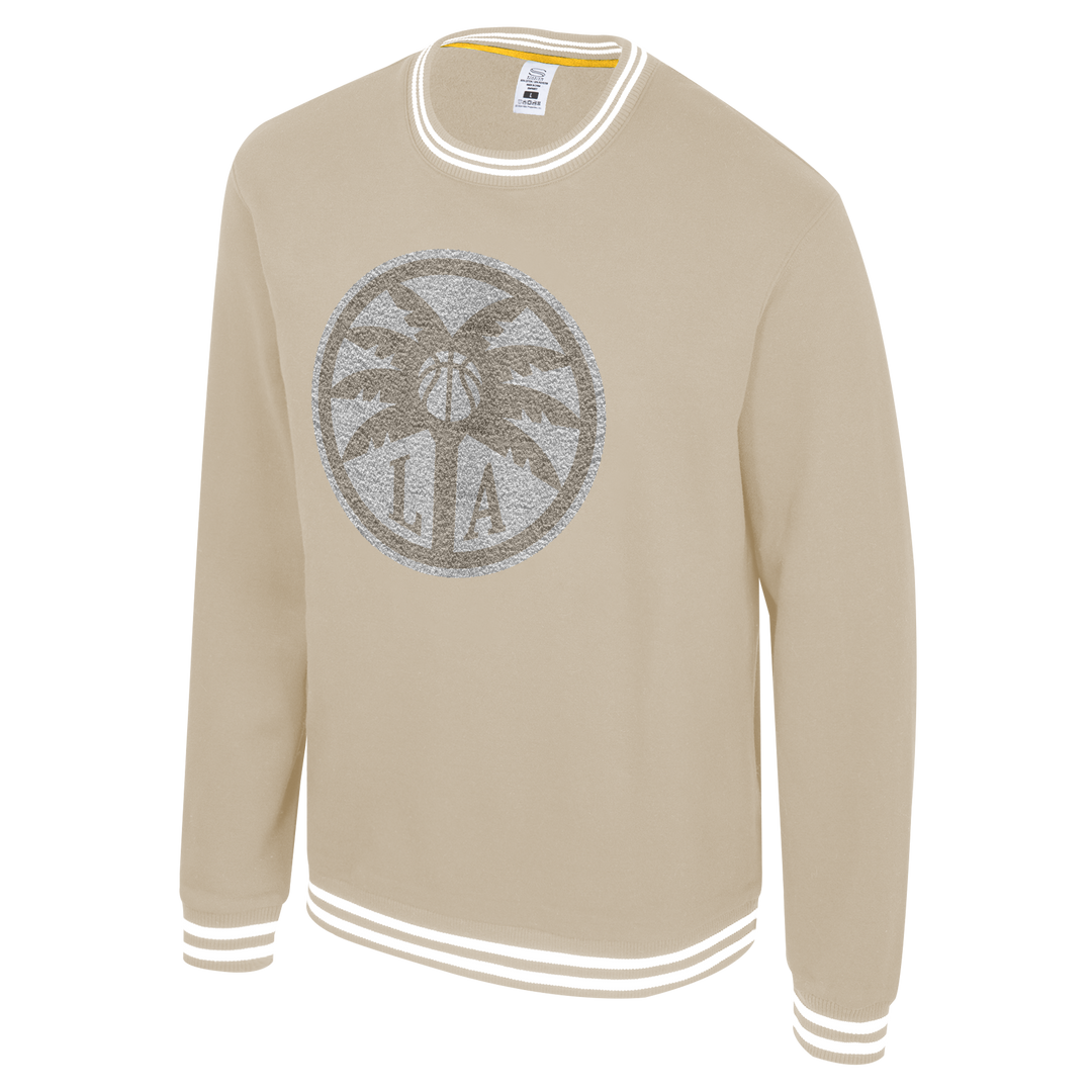 LA Sparks Stadium Essentials Tan Club Level Crewneck