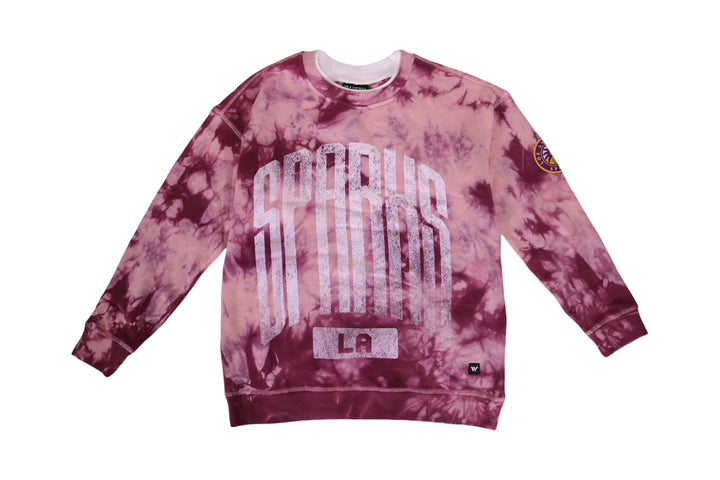 LA Sparks Wild Collective Multi Double Collar Crewneck