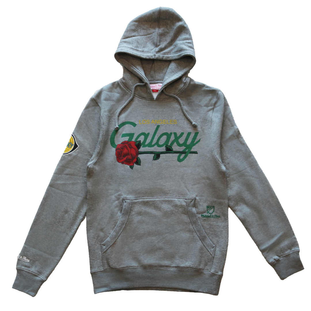 LA Galaxy 2023 Mitchell & Ness Rose Gray Hoodie