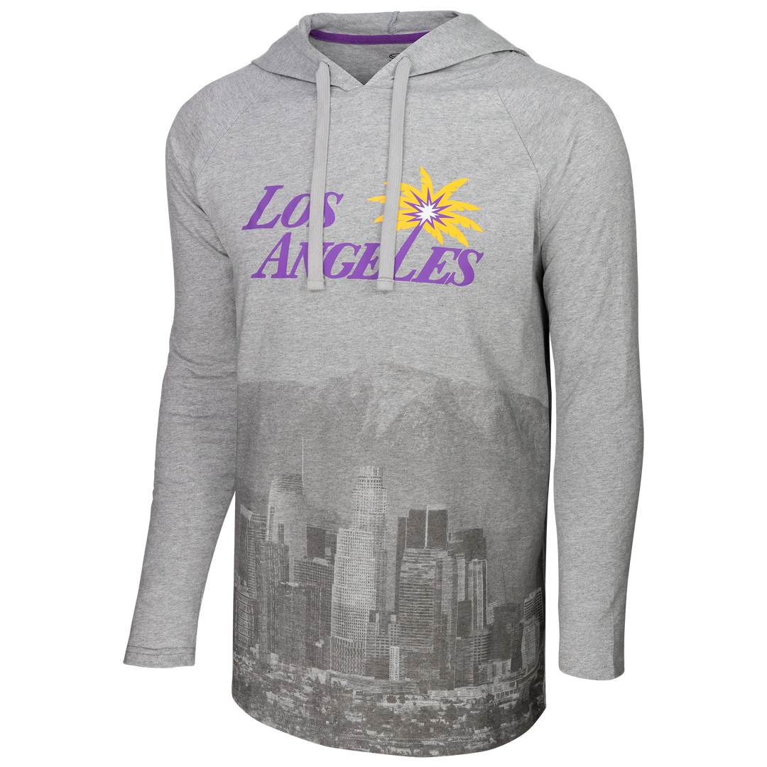 Sparks Stadium Essentials WNBA Atrium Gray Long Sleeve Hooded T-Shirt