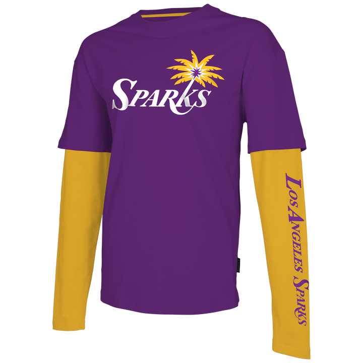 Sparks Stadium Essentials NBA Spectator Purple Long Sleeve Shirt