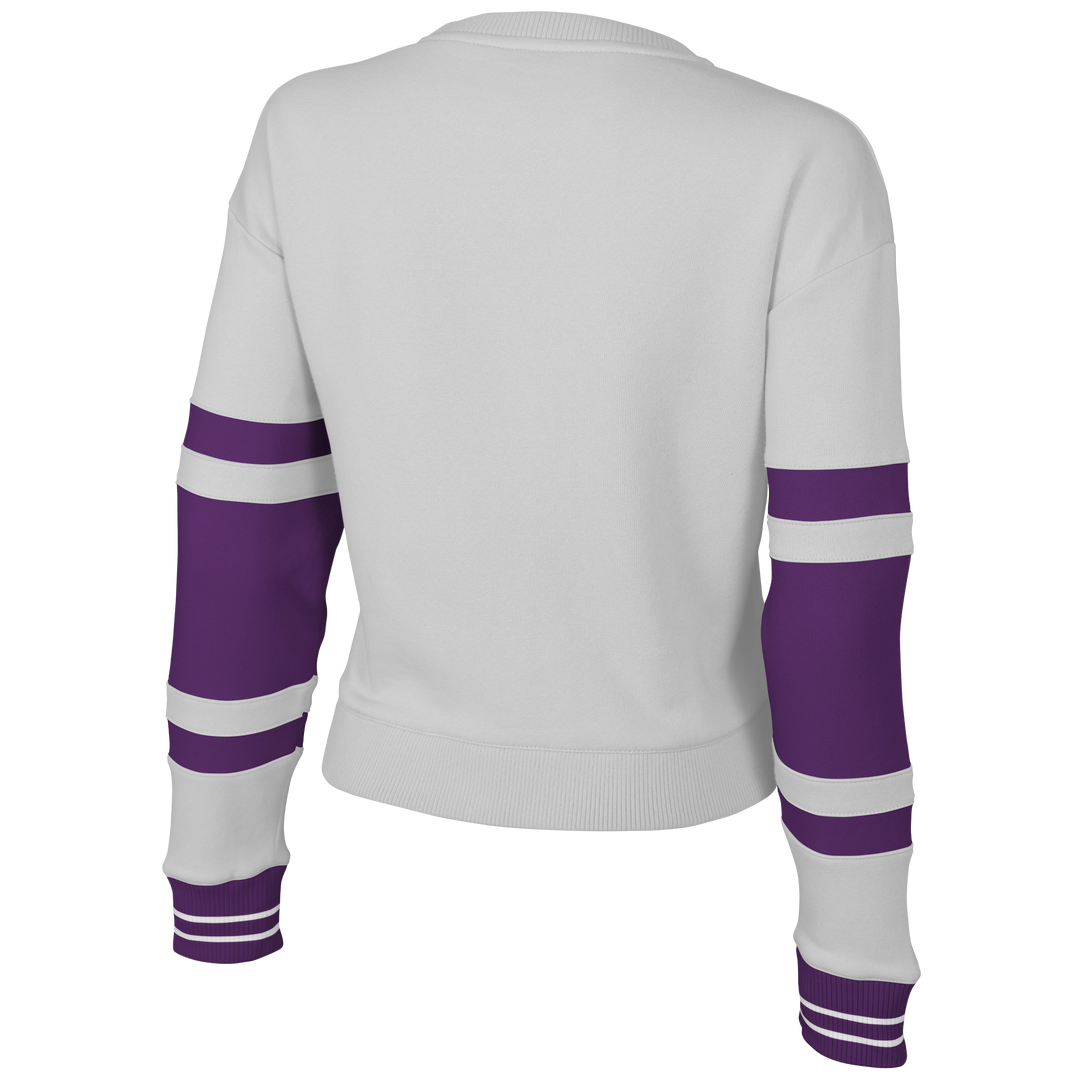 Sparks Stadium Essentials WNBA Scrimmage White Cropped Long Sleeve Shirt