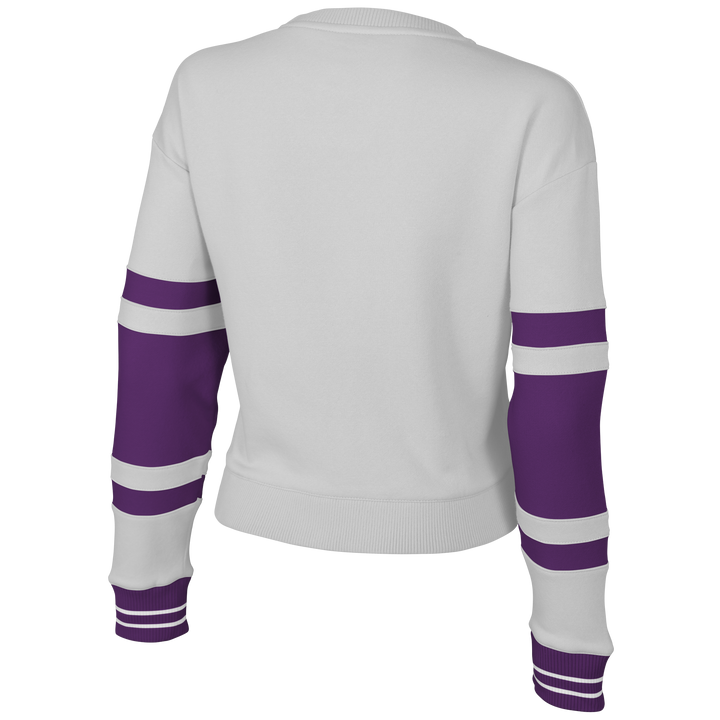 Sparks Stadium Essentials WNBA Scrimmage White Cropped Long Sleeve Shirt