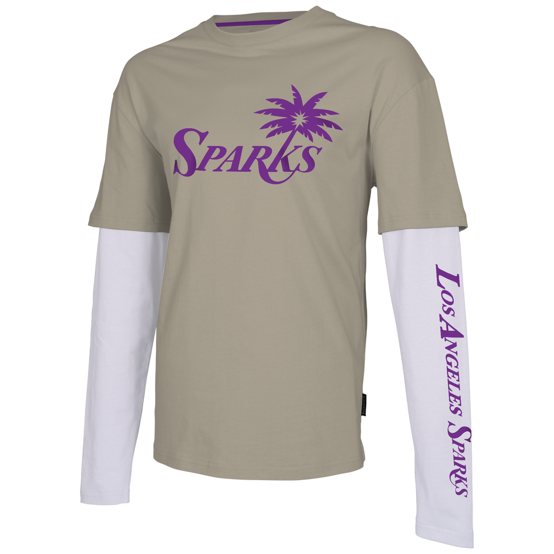 Sparks Stadium Essentials WNBA Status Beige Long Sleeve Shirt
