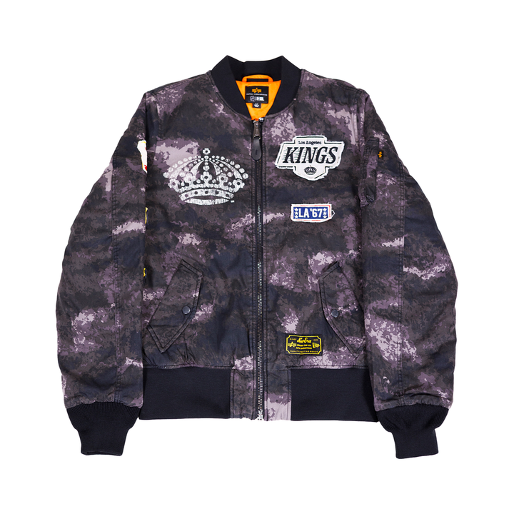 LA KINGS X NE ALPHA BOMBER JACKET