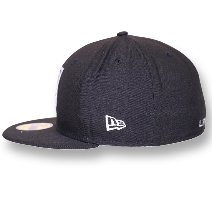 LA Kings New Era Black Shield 59Fifty Fitted Hat