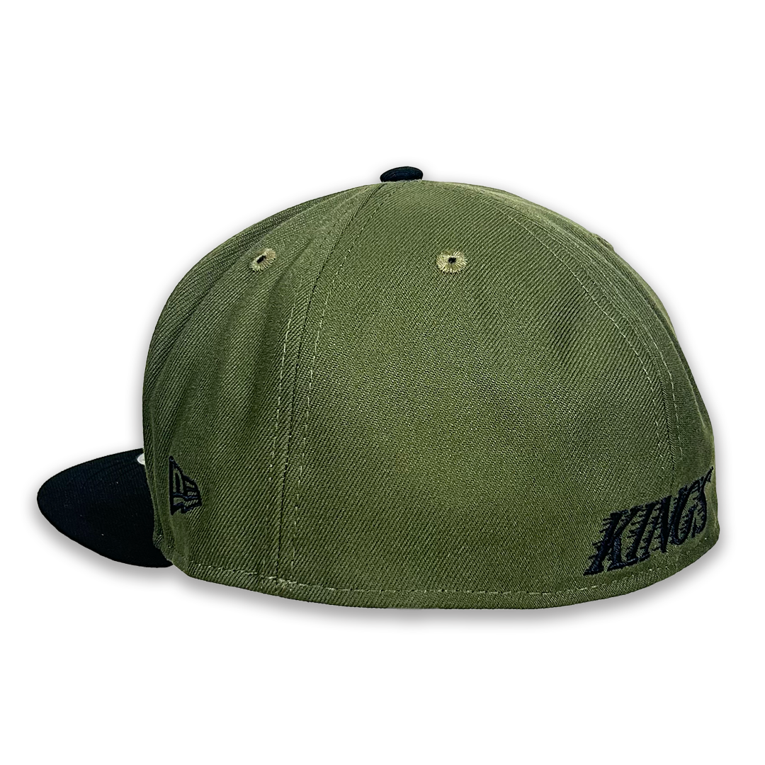 LA Kings 5950 GCP Olive Chevy Tonal Fitted Hat