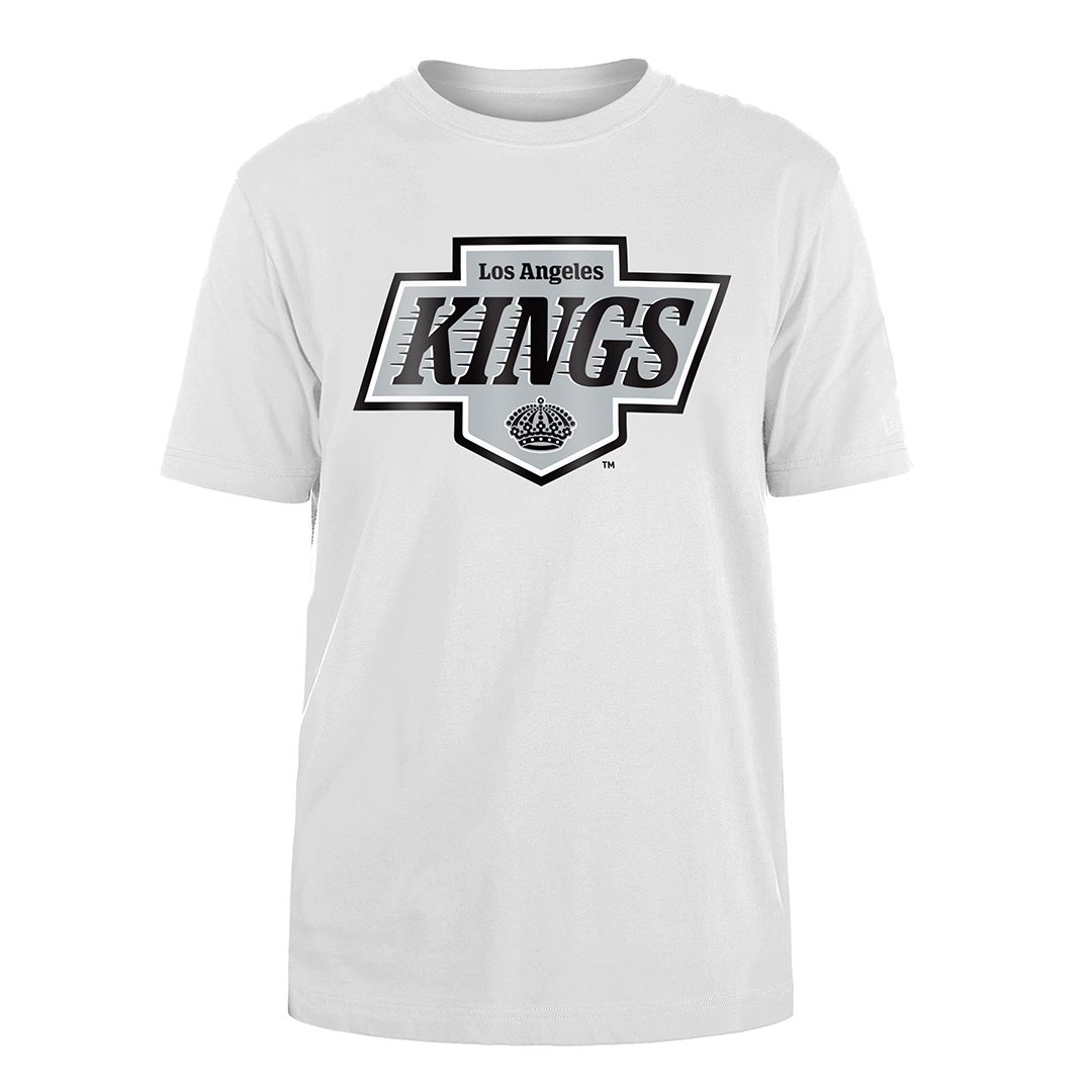 LA Kings New Era Primary Logo White Short Sleeve T Shirt