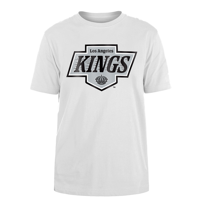 LA Kings New Era Primary Logo White Short Sleeve T-Shirt