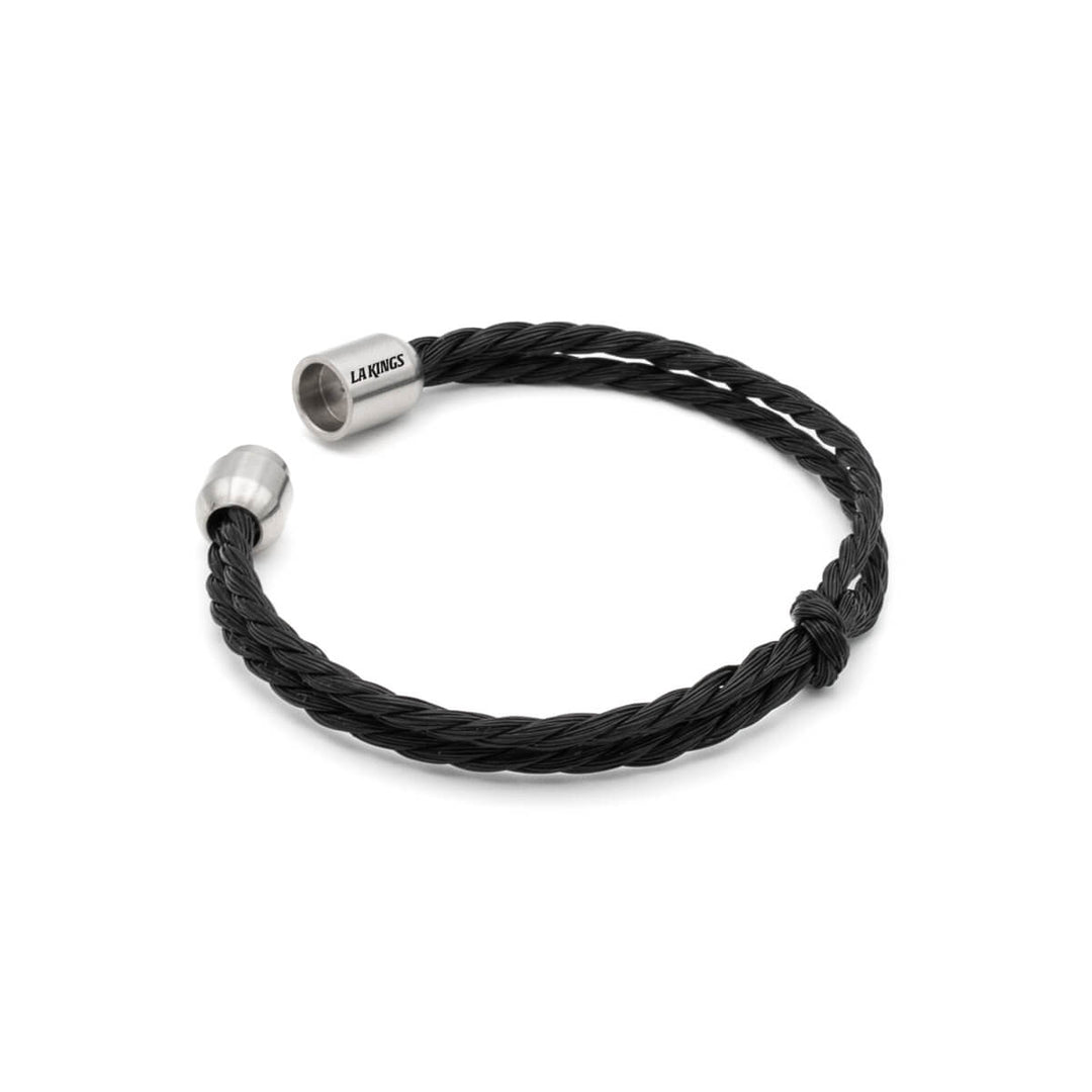 LA Kings Bracenet Black Upcycled Fishing Net Bracelet
