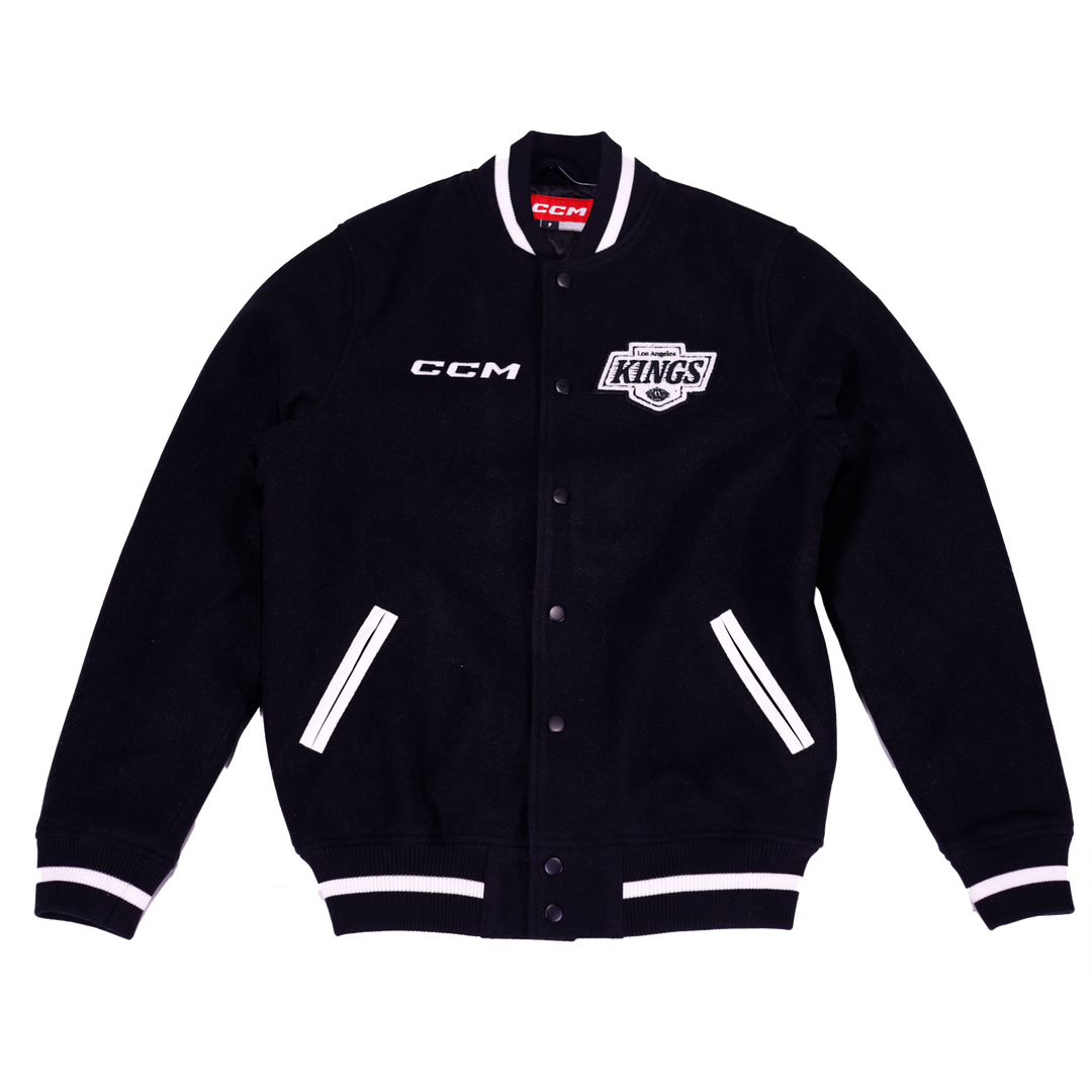 LA Kings CCM FB Logo Varsity Jacket