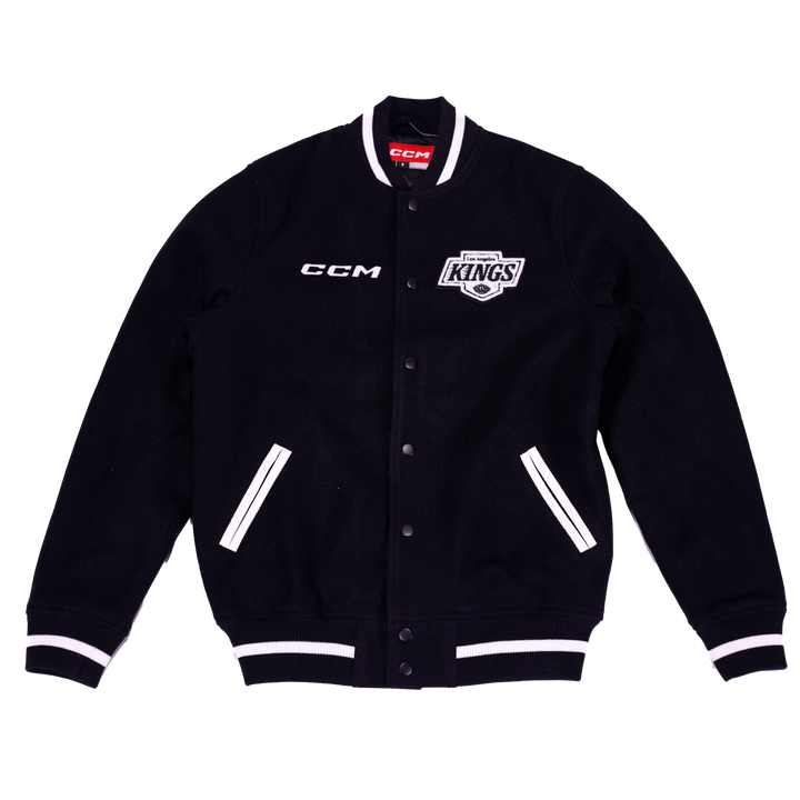 LA Kings CCM FB Logo Varsity Jacket