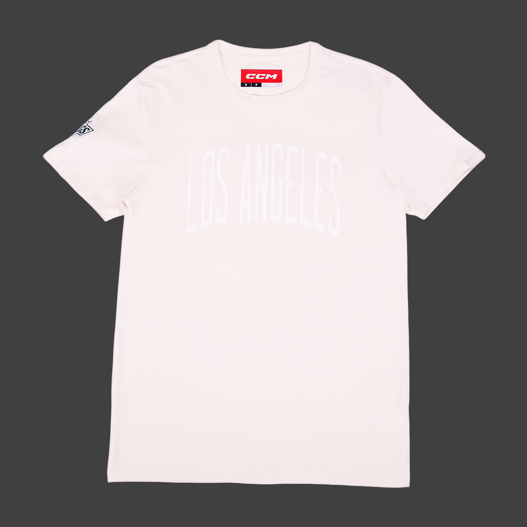 LA KINGS CIRCLE LOGO HOCKEY CREAM SS TEE