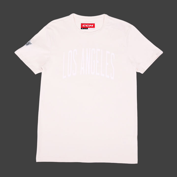 LA KINGS CIRCLE LOGO HOCKEY CREAM SS TEE