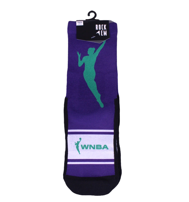 LA Sparks Rock Em WNBA Teal Logo Socks