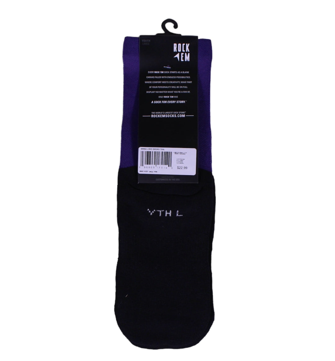 LA Sparks Rock Em WNBA Teal Logo Socks