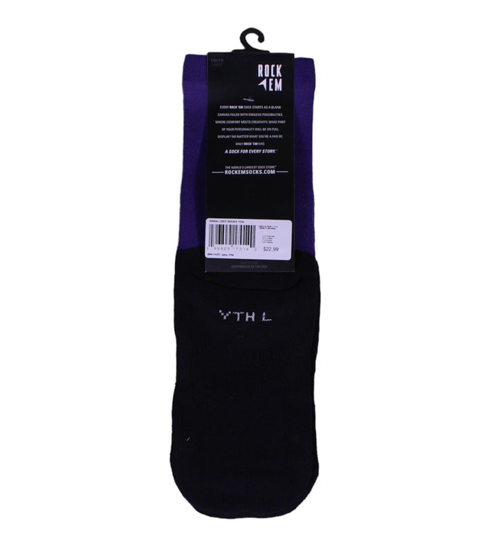 LA Sparks Rock Em WNBA Teal Logo Socks