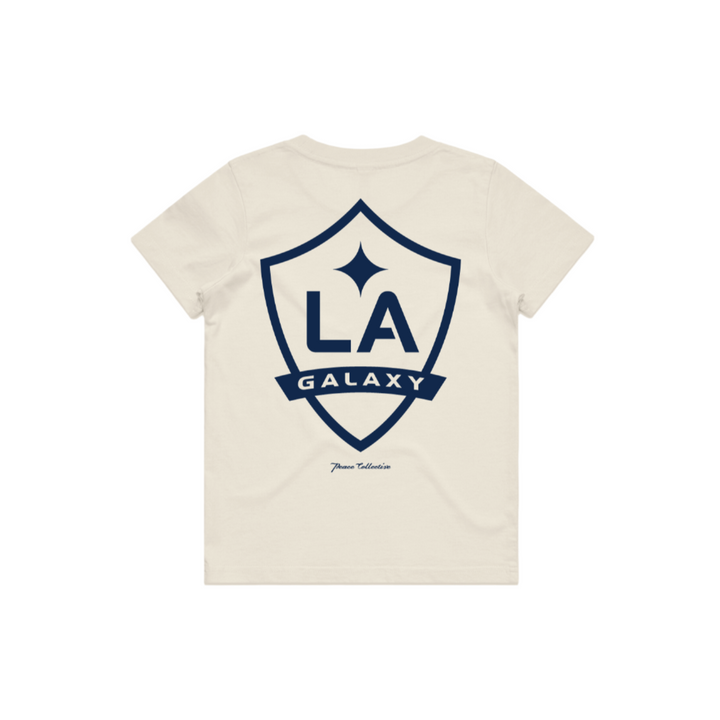 LA GALAXY Youth Peace Collective Essentials Heavyweight Tee - Cream