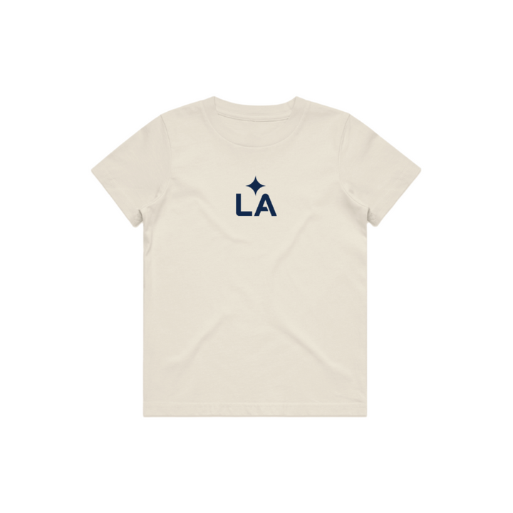 LA GALAXY Youth Peace Collective Essentials Heavyweight Tee - Cream