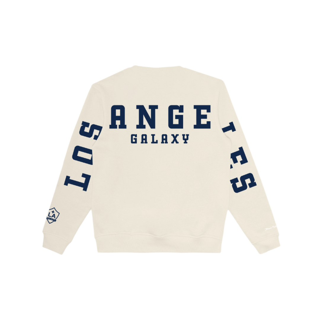LA GALAXY Youth Peace Collective Spirit Heavyweight Crewneck - Cream