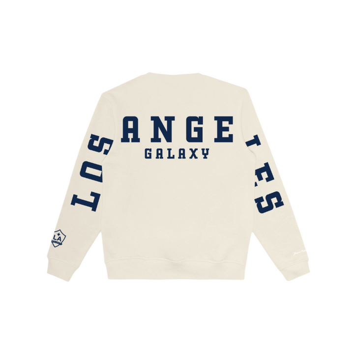 LA GALAXY Youth Peace Collective Spirit Heavyweight Crewneck - Cream