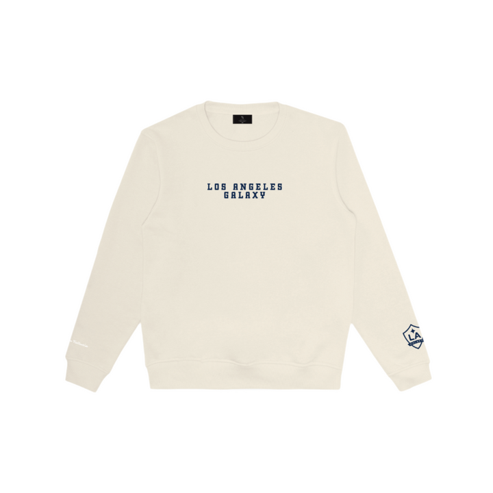 LA GALAXY Youth Peace Collective Spirit Heavyweight Crewneck - Cream
