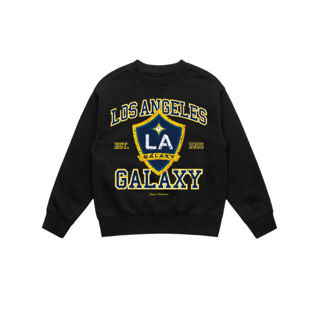 LA GALAXY Youth Peace Collective Vintage Midweight Crewneck - Black