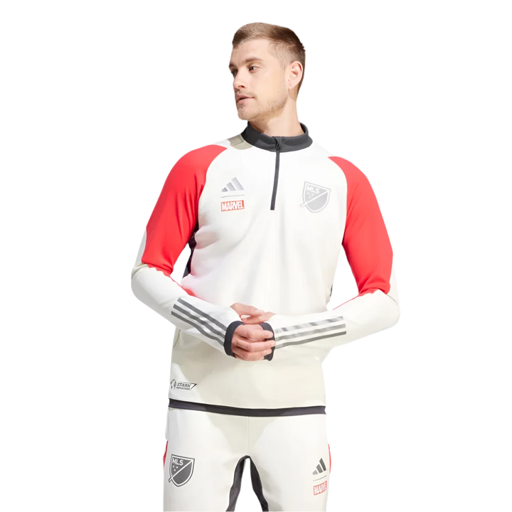 LA Galaxy 2023 MLS All Star Training Cream Quarter Zip Jacket