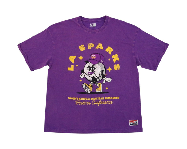 LA Sparks New Era Purple Women's Throwback Ball T-Shirt