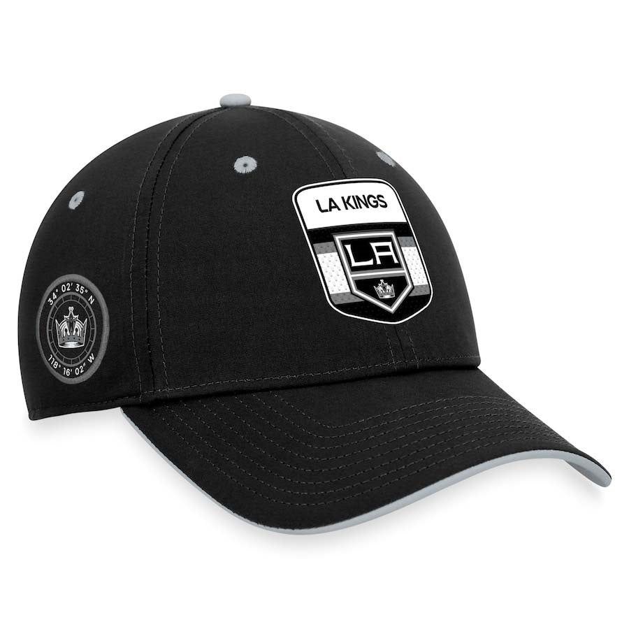 LA Kings Hat: Black Strapback Dad Hat