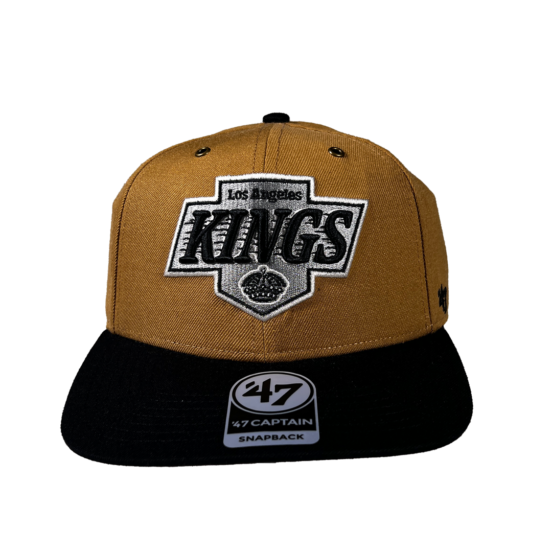LA Kings 47 Workshop 2T Brown Black Hat Snapback