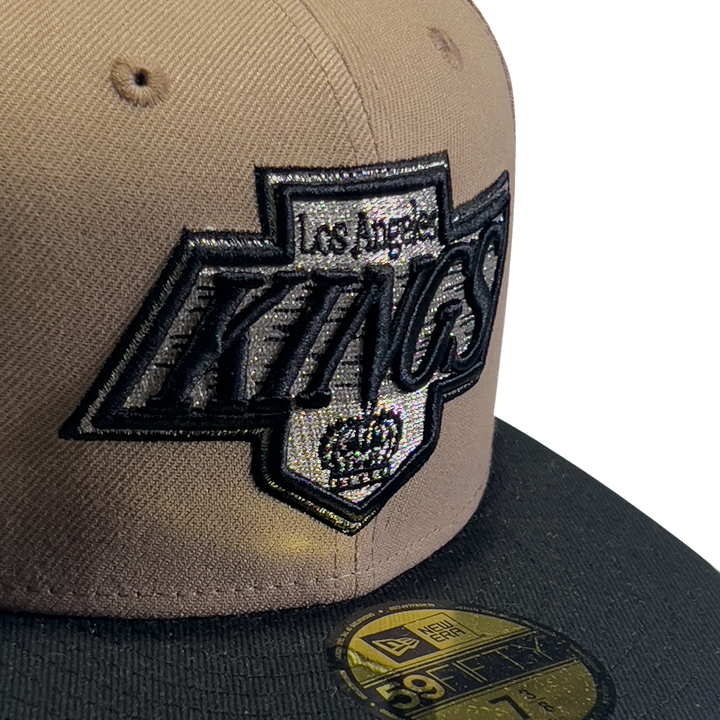 LA Kings EG 5950 Camel Black Two Tone Chevy Logo Fitted