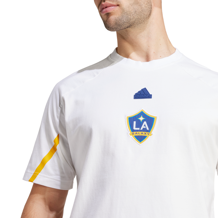 LA Galaxy 2024 adidas Angeleno Travel White T-Shirt