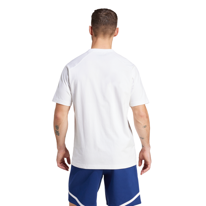 LA Galaxy 2024 adidas Angeleno Travel White T-Shirt