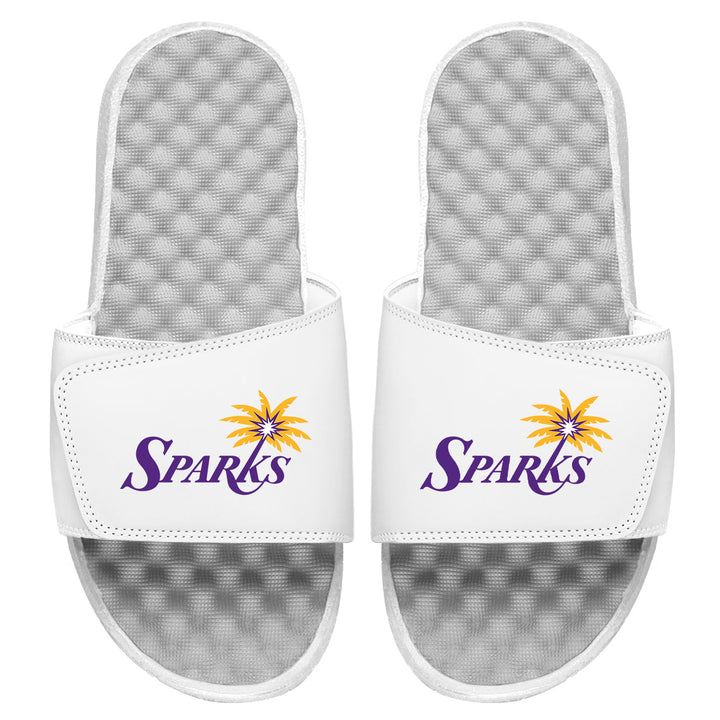 LA Sparks ISlide Wordmark Logo White Slides