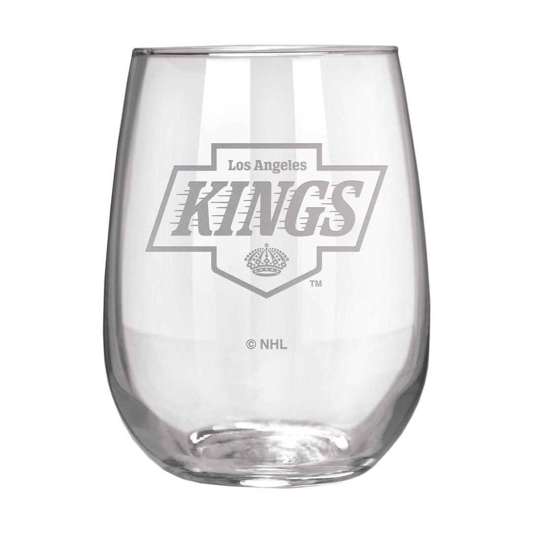 Los Angeles Kings 17 oz. Stemless Wine Glass