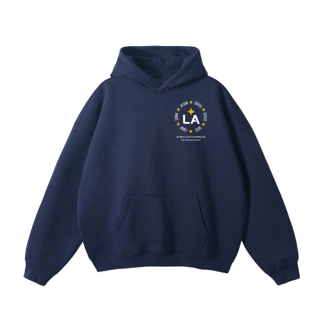 LA GALAXY 2024 MLS CUP CHAMPS NAVY HOODIE – TEAM LA Store