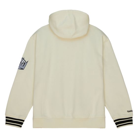 Kings Mitchell & Ness Chainstitch Cream Heavyweight Hoodie