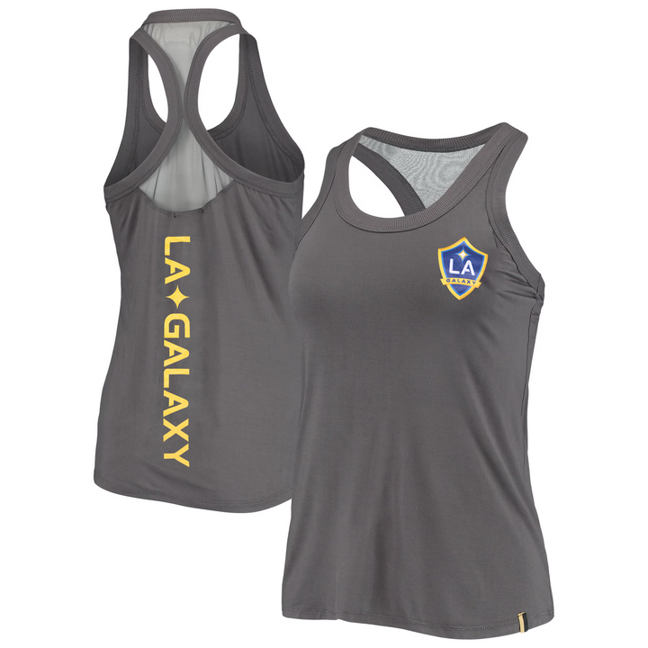 LA Galaxy Women's Wild Collective Grey Athleisure Tank Top