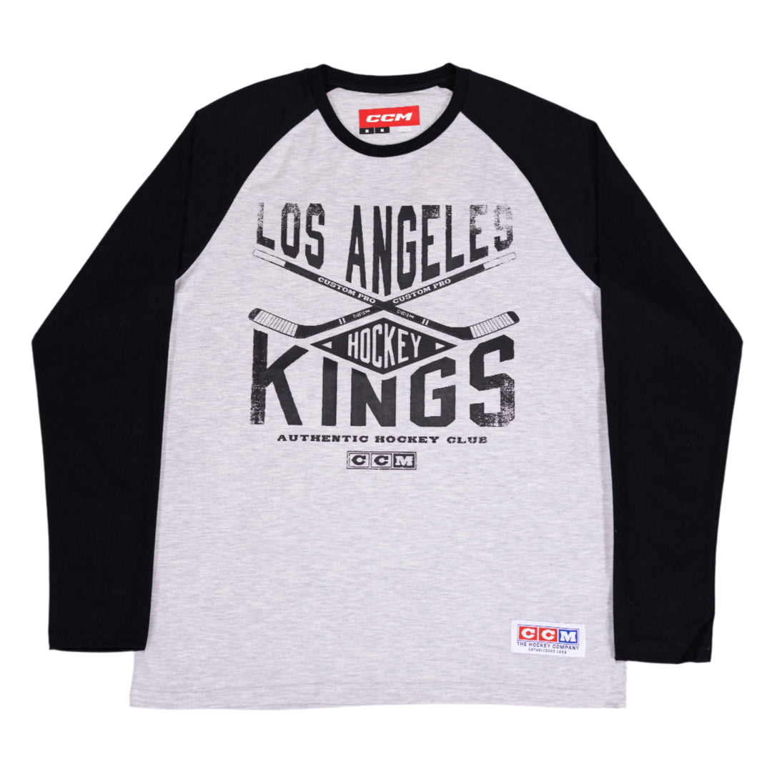 LA Kings CCM Long Sleeve Baseball Tee