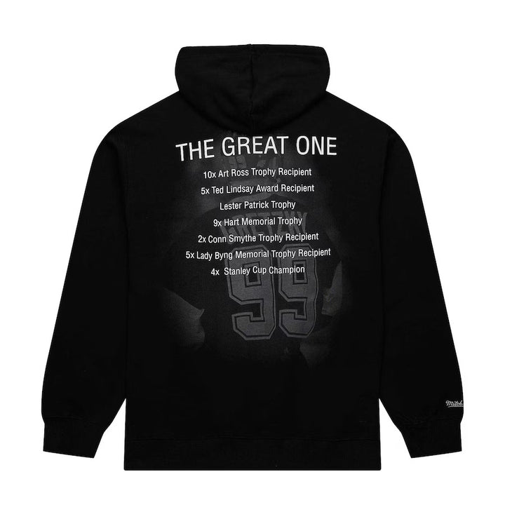 Wayne Gretzky LA Kings Mitchell & Ness Chevy Logo Premium Fleece Black Hoodie