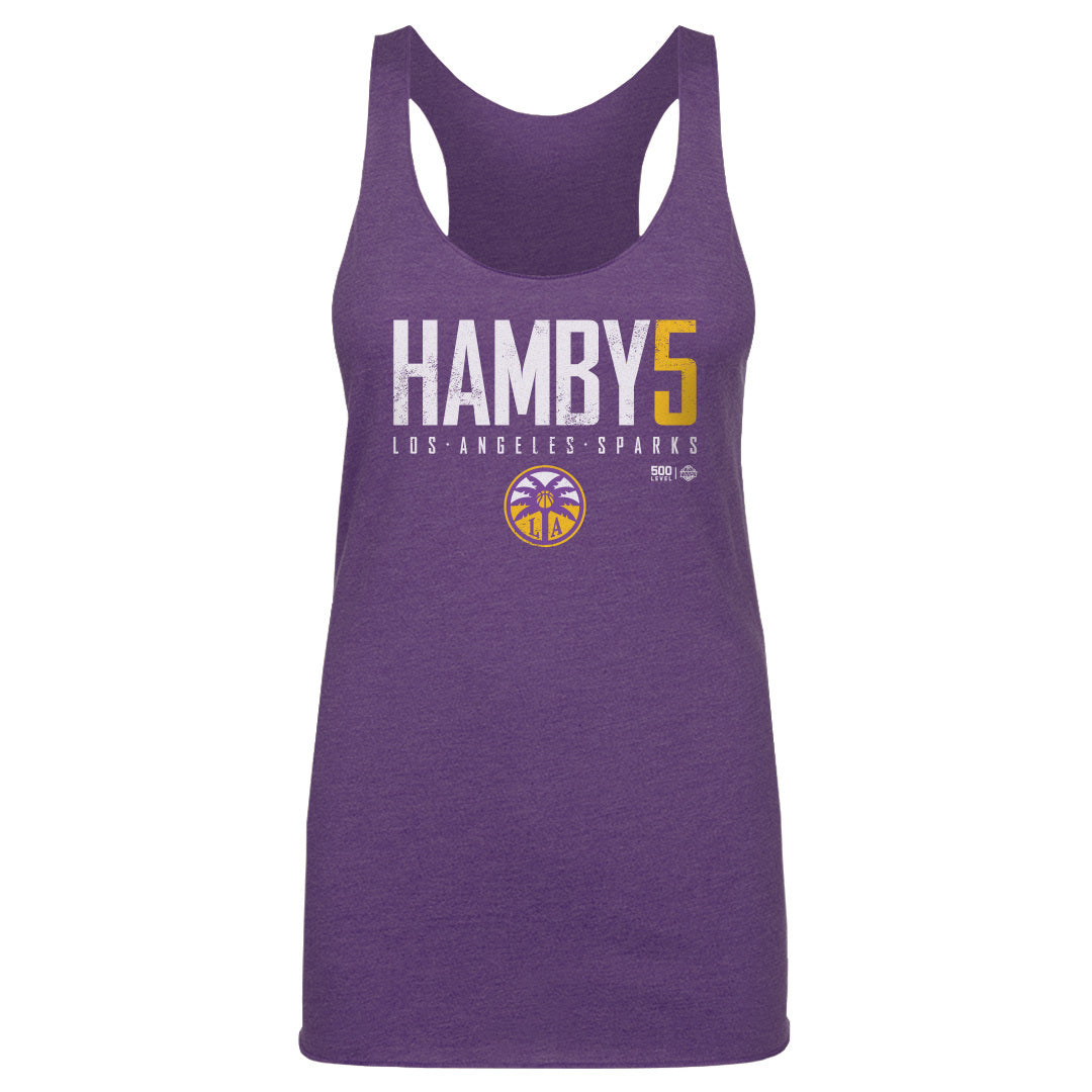 Dearica Hamby Los Angeles Sparks Elite WHT