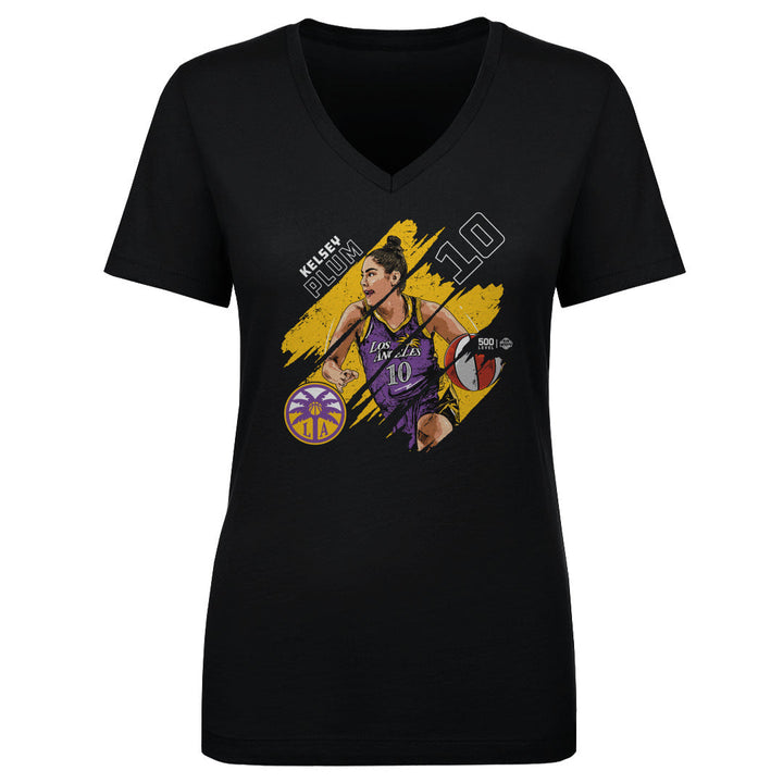 Kelsey Plum Los Angeles Sparks Stripes WHT