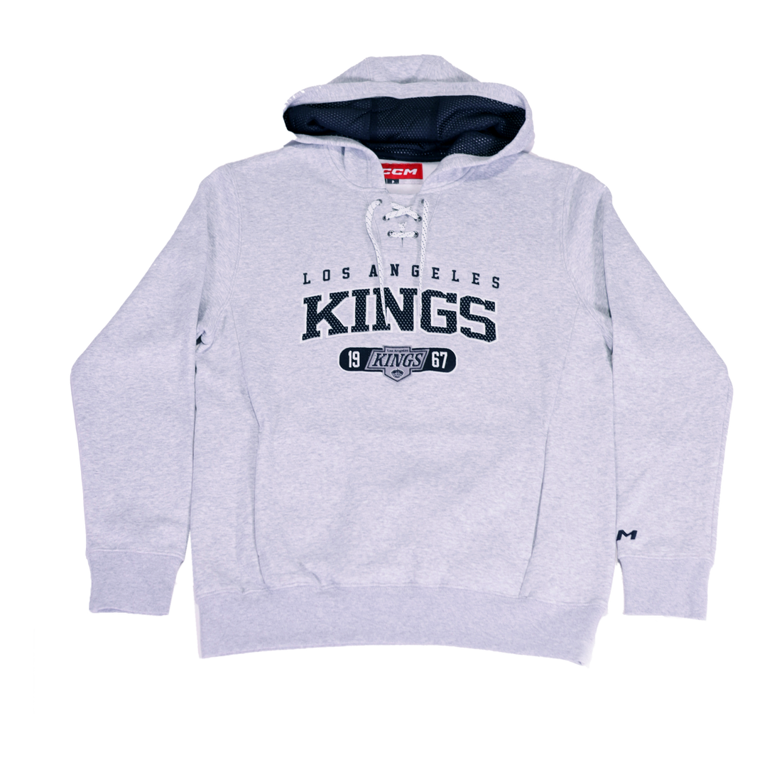 LA Kings CCM Grey Pullover Fleece Hoodie