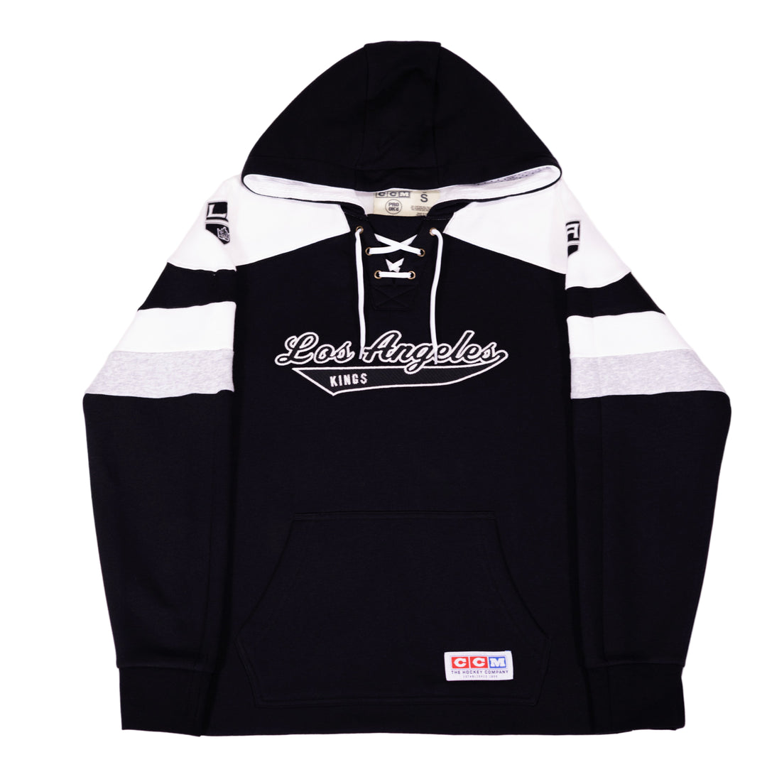 LA Kings CCM Black Jersey Pullover Hoodie