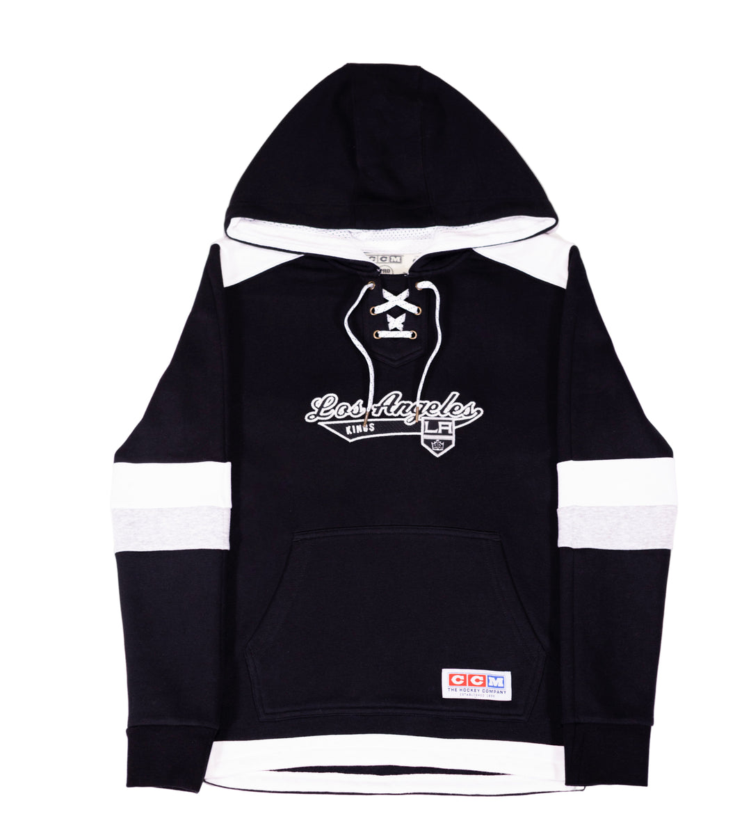 LA Kings Women's CCM Black Jersey Pullover Hoodie