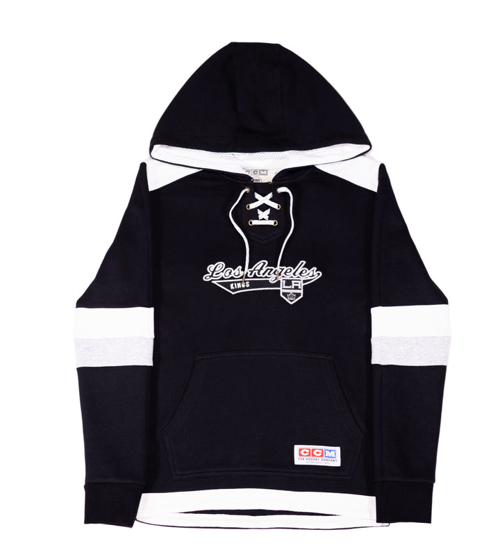 LA Kings Women's CCM Black Jersey Pullover Hoodie